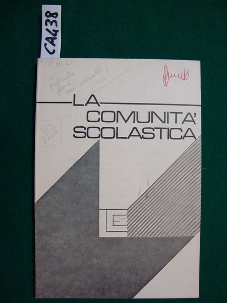 La comunità scolastica - quaderni sulla problematica pedagogica della scuola … | Immagine principale