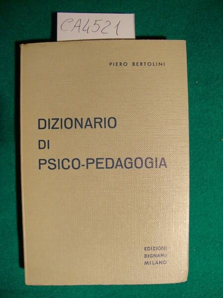 Dizionario di psico-pedagogia