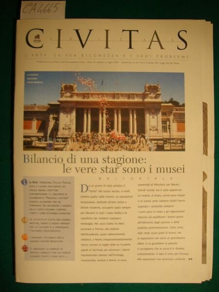 CIVITAS - L'arte, la sua ricchezza e i suoi problemi …