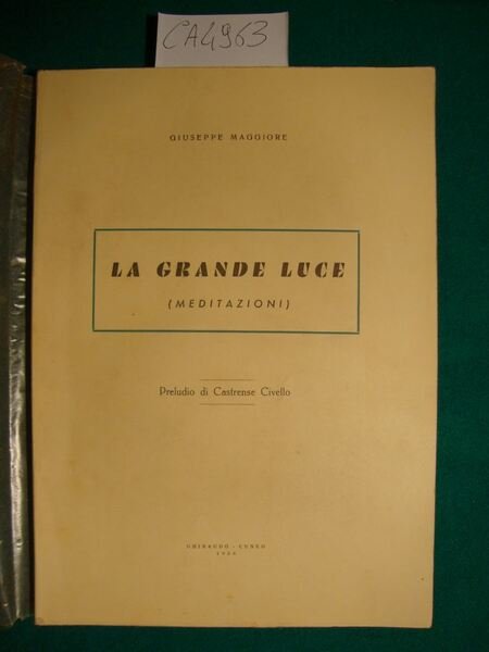 La grande luce (meditazioni)