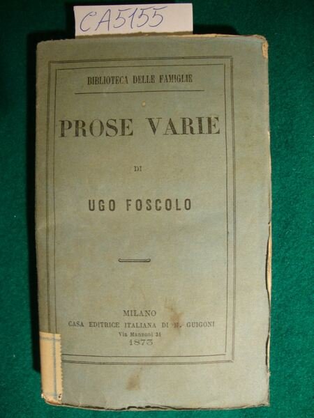 Prose varie - Viaggio sentimentale di Yorick | Immagine principale