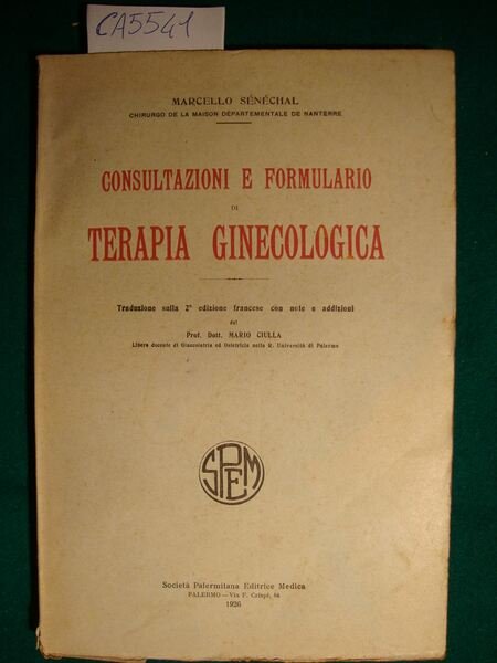 Consultazione e formulario di terapia ginecologica