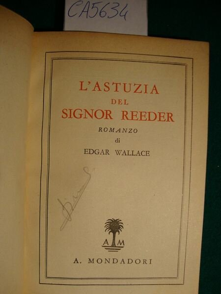 L'astuzia del Signor Reeder - Romanzo