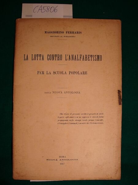 La lotta contro l'analfabetismo - Per la scuola popolare - …