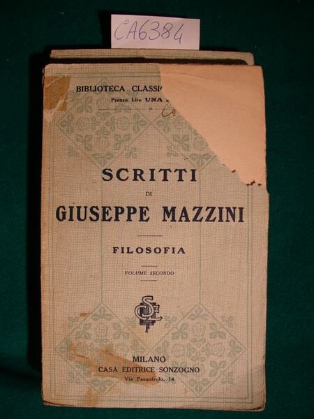 Scritti di Giuseppe Mazzini - Filosofia