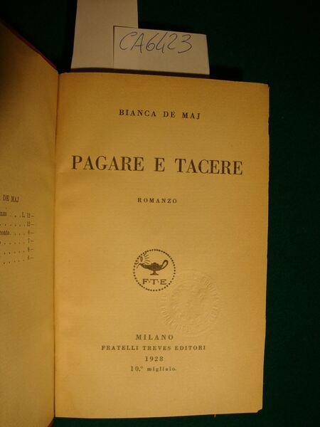 Pagare e tacere - Romanzo