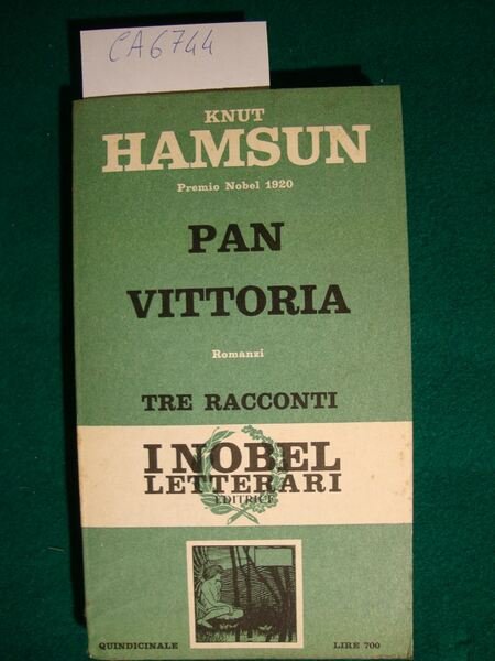 Pan - Vittoria (Romanzi) - Tre racconti