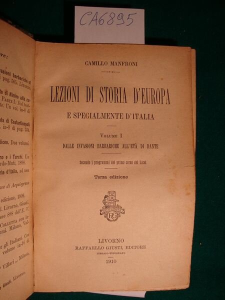 Lezioni di storia d'Europa e specialmente d'Italia per i Licei … | Immagine Gallery 2