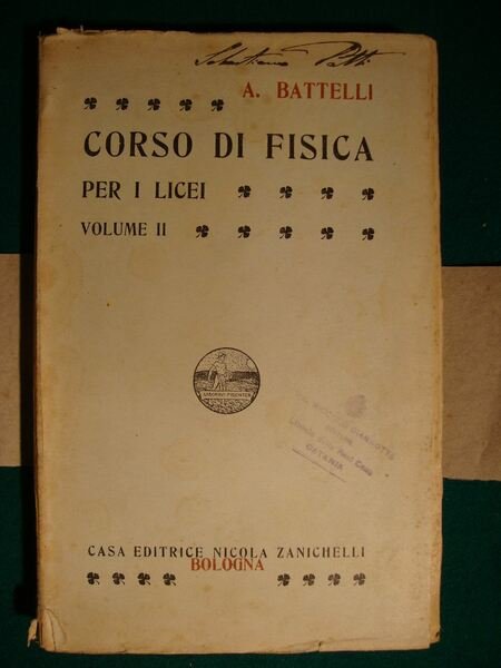 Corso di fisica per i Licei (vol. I : Meccanica …