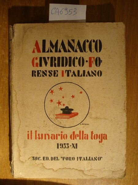 Almanacco Giudirico-Forense Italiano - Il Lunario della Toga - 1933-XI | Immagine Gallery 2