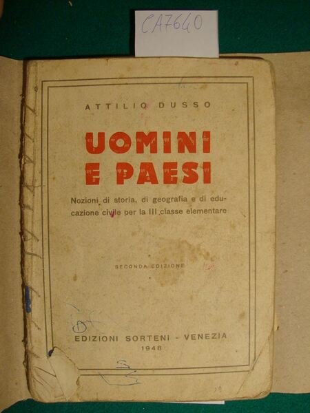 Uomini e paesi - Nozioni di storia, di geografia e …