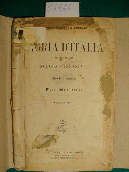 Storia d'Italia ad uso delle scuole ginnasiali - Per la …