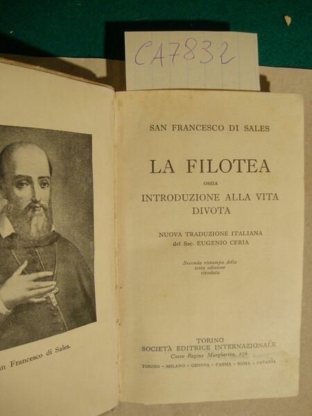 La filotea (ossia introduzione alla vita divota)