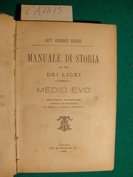 Manuale di storia ad uso dei licei (Medioevo) - Novelle …