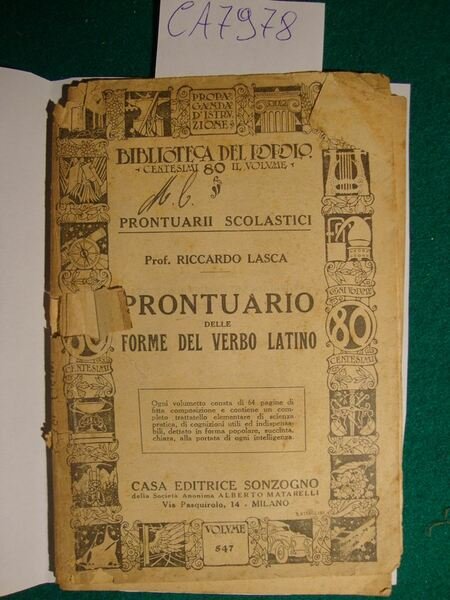 Prontuario delle forme del verbo latino