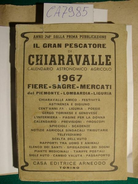 Il gran pescatore di Chiaravalle - Calendario astronomico agricolo - …