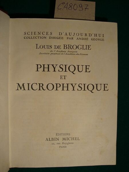 Physique et microphysique