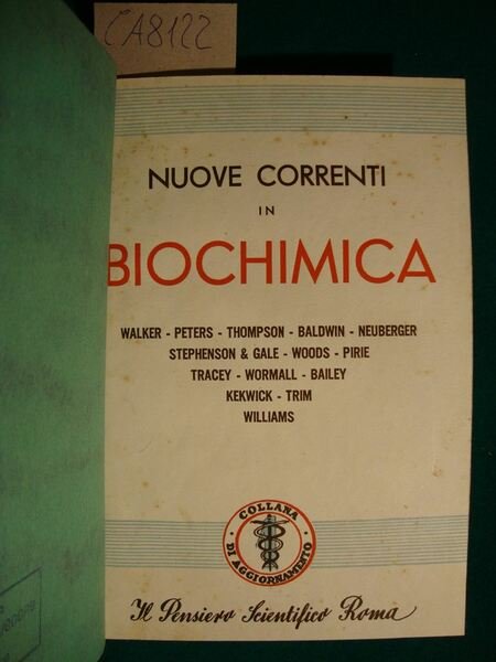 Nuove correnti in biochimica
