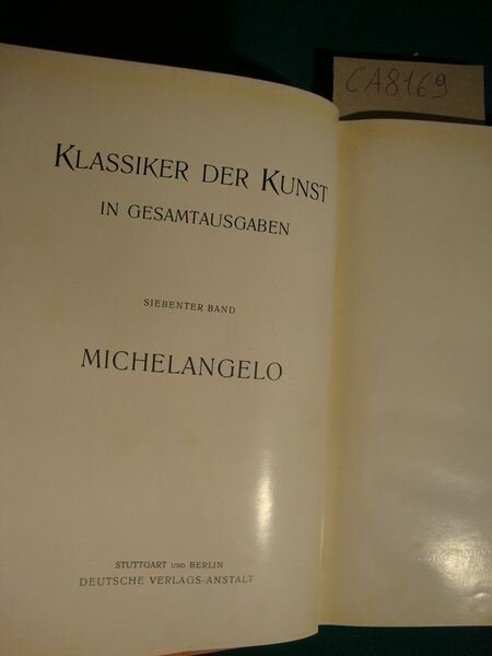 Michelangelo des meisters Werke