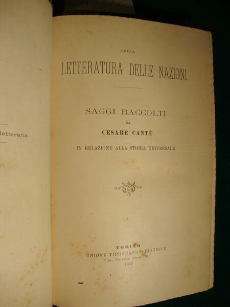 Storia Universale (Parte prima: letteratura delle Nazioni - Parte seconda: … | Immagine Gallery 3