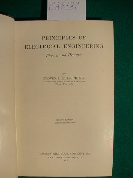 Principles of electrical engineering - Theory and Practice