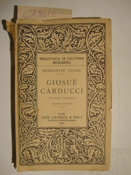 Giosuè Carducci - Studio Critico