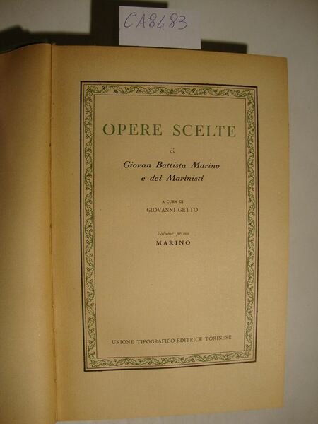 Opere scelte di Giovan Battista Marino e dei Marinisti (Volume …