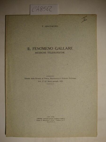 Il fenomeno gallare - Considerazioni etiologiche | Immagine principale
