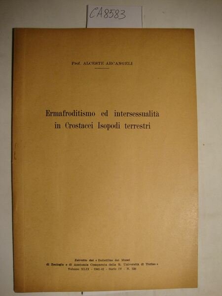 Ermafroditismo ed intersessualità in Crostacei Isopodi terrestri | Immagine principale