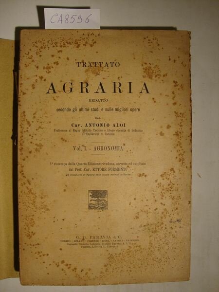 Trattato di agraria redatto secondo gli ultimi studi e sulle …