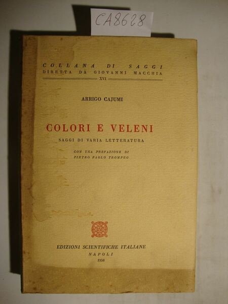 Colori e veleni - Saggi di varia letteratura | Immagine principale