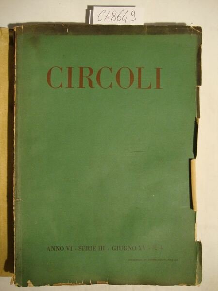 Circoli - Anno VI - Serie III - Giugno XV …