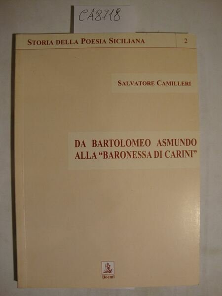 Da Bartolomeo Asmundo alla - Baronessa di Carini -