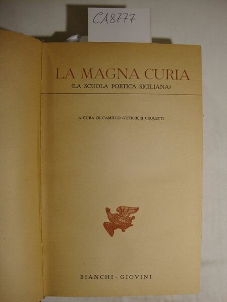 La Magna Curia (La scuola poetica siciliana)