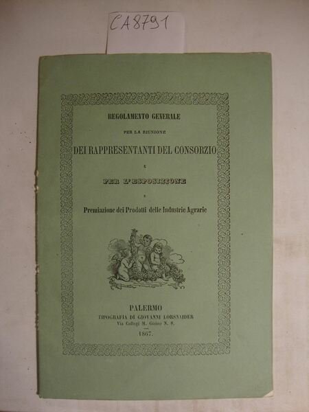 Regolamento generale per la riunione dei rappresentanti del Consorzio e …
