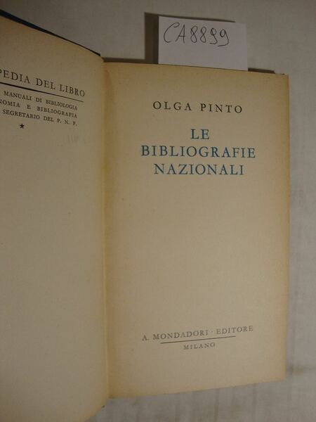 Le bibliografia nazionali