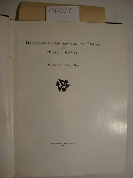 Mission Monuments of New Mexico - Handbooks of Archaelogical History …