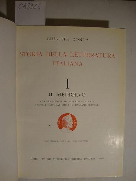 Storia della letteratura italiana (vol. I: Il MedioEvo)