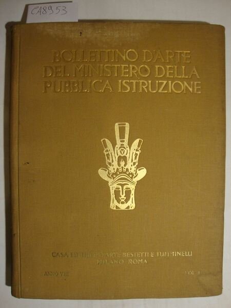 Bollettino d'arte del Ministero della Pubblica Istruzione - Rivista dei …