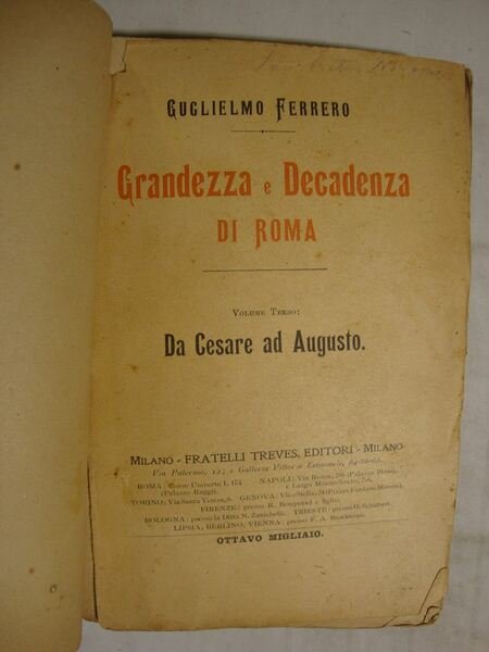 Grandezza e Decadenza di Roma (vol. primo: La conquista dell'Impero …