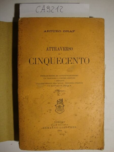 Attraverso il Cinquecento (Petrarchismo ed antipetrarchismo - Un processo a … | Immagine Gallery 1