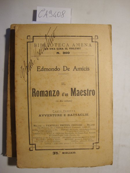 Il Romanzo d'un Maestro (in due Volumi) - Parte prima: … | Immagine Gallery 2