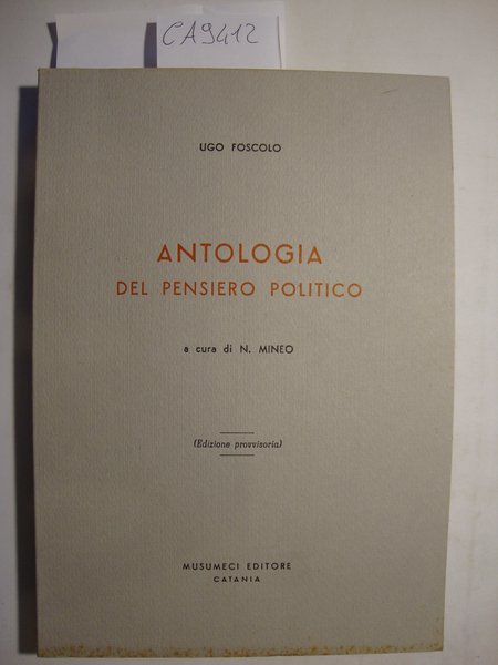 Antologia del pensiero politico | Immagine principale
