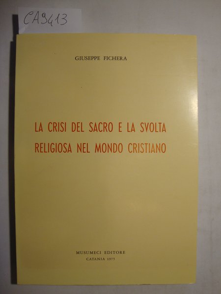 La crisi del Sacro e la svolta religiosa del mondo … | Immagine principale
