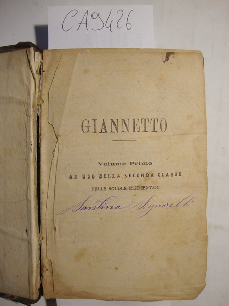 Giannetto - Opera che in Firenze ottenne il premio promesso …