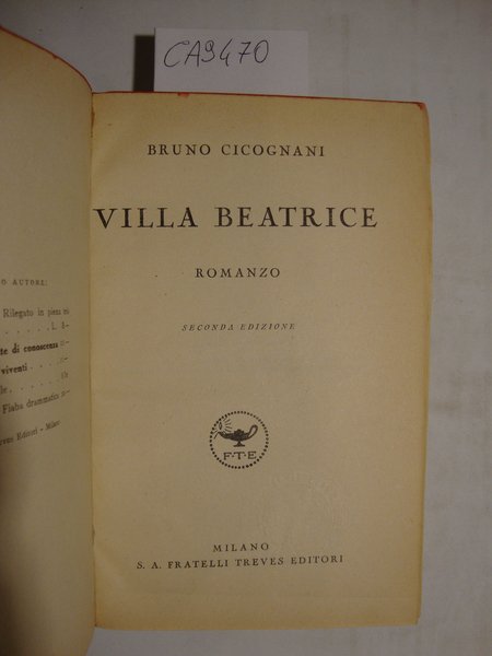 Villa Beatrice - Romanzo | Immagine Gallery 2