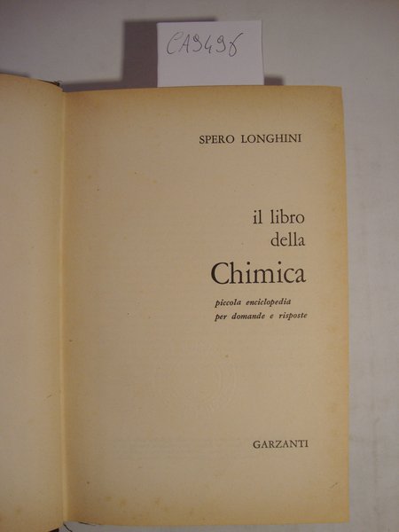 Il libro della chimica - Piccola enciclopedia per domande e …