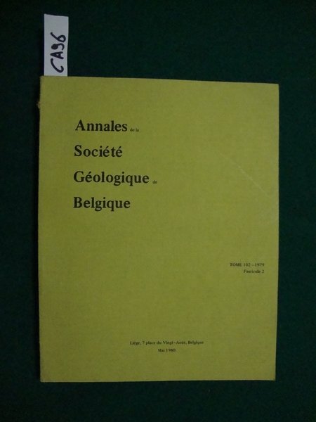 Annales de la Société Géologique de Belgique (periodico)