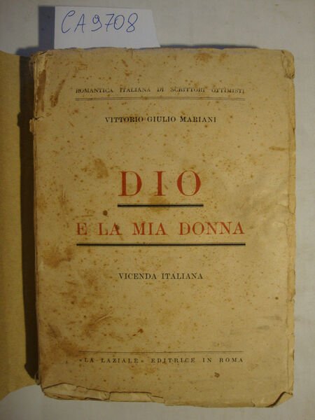 Dio e la mia donna - Vicenda italiana storico-fantastica | Immagine Gallery 2