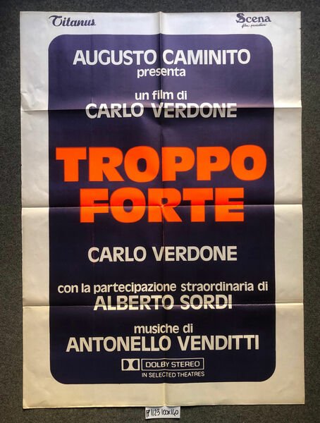 Carlo Verdone Troppo forte Scena Film Production Con Carlo Verdone.